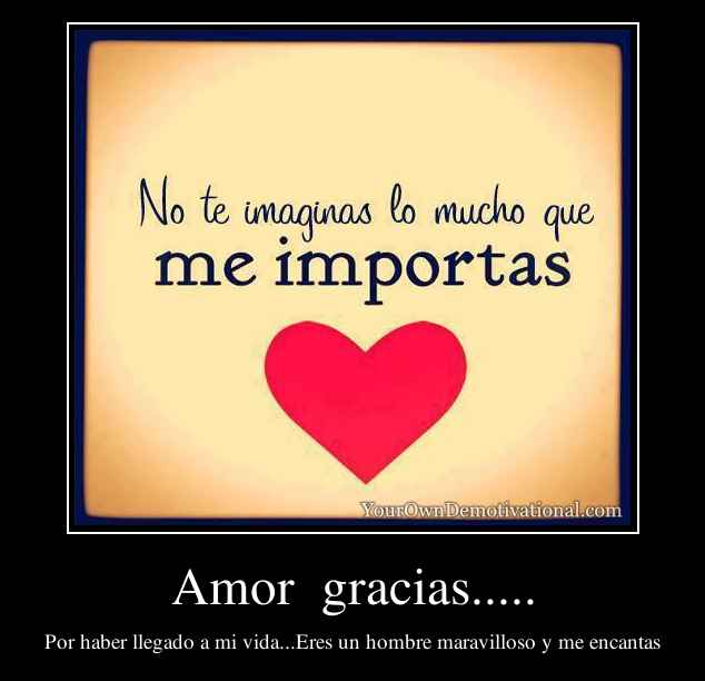 Amor  gracias.....