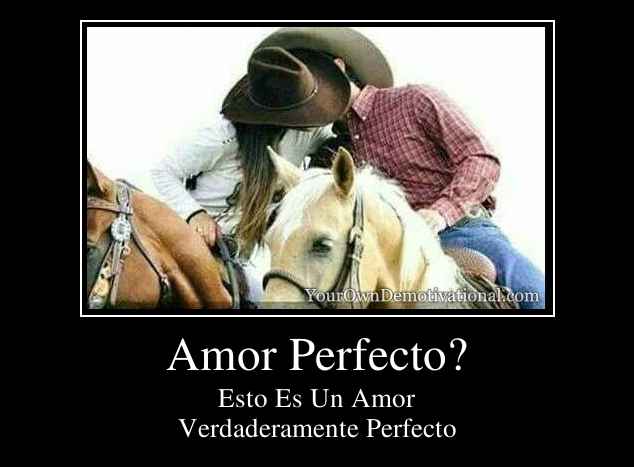 Amor Perfecto?