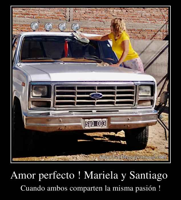 Amor perfecto ! Mariela y Santiago 