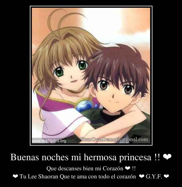 Buenas noches mi hermosa princesa !! ❤