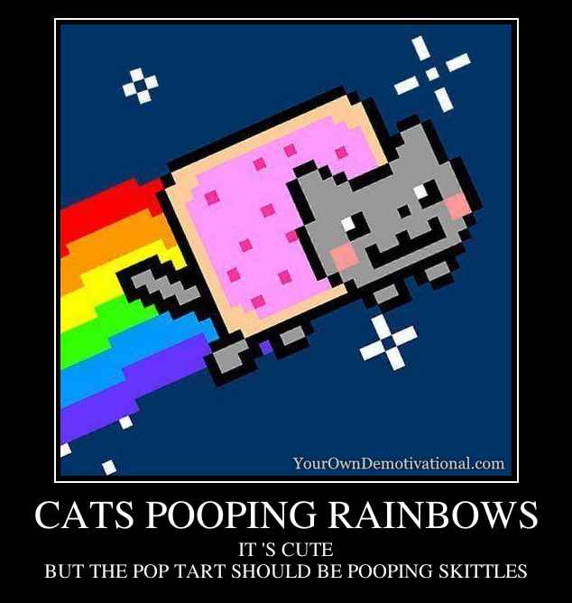 CATS POOPING RAINBOWS