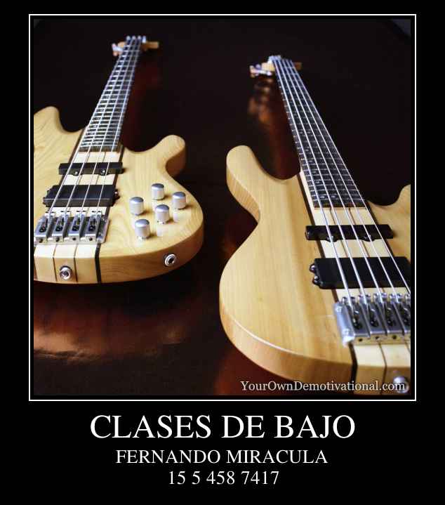 CLASES DE BAJO