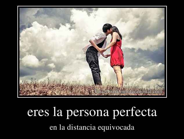 eres la persona perfecta
