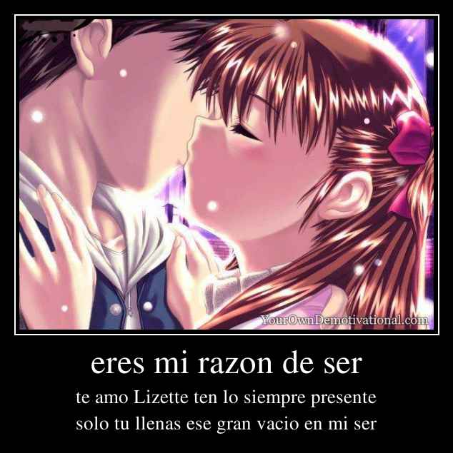 eres mi razon de ser