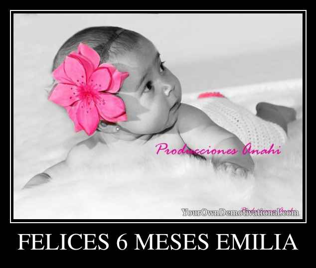 FELICES 6 MESES EMILIA