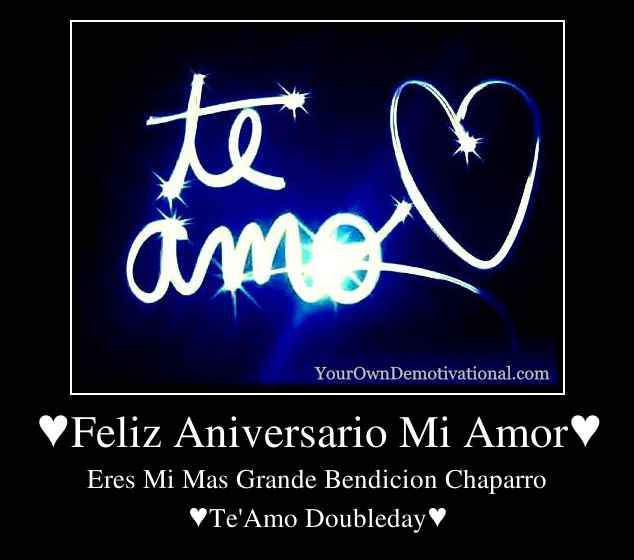 ♥Feliz Aniversario Mi Amor♥