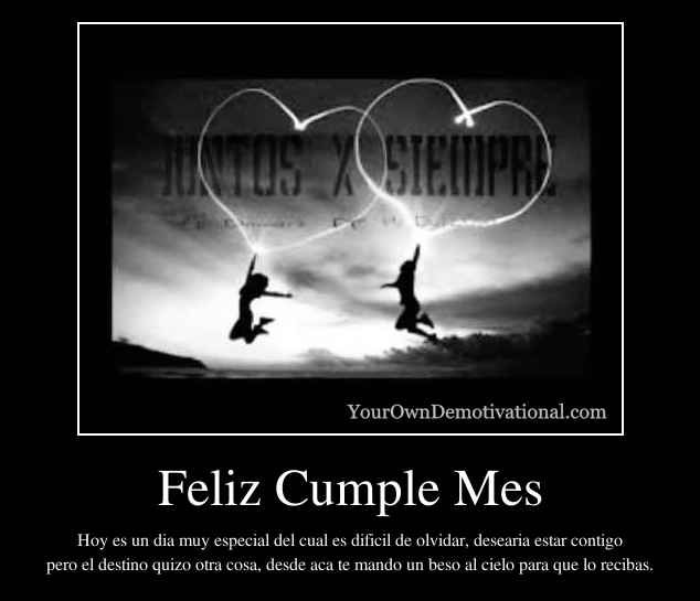 Feliz Cumple Mes