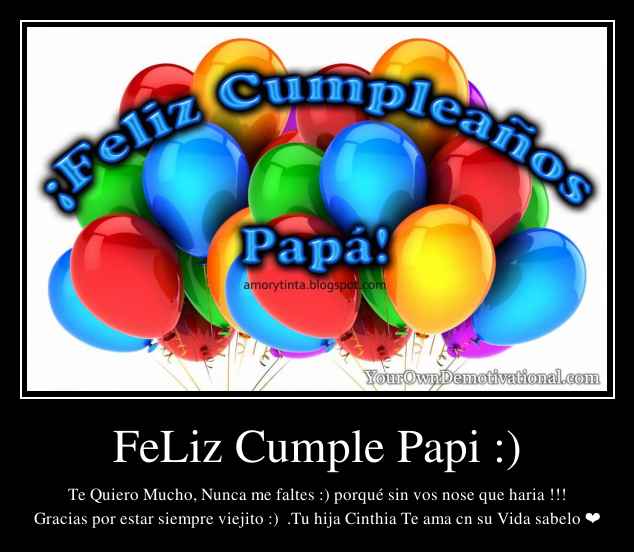 FeLiz Cumple Papi :)