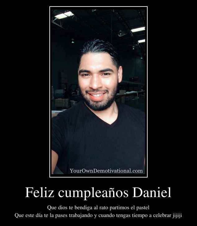 Feliz cumpleaños Daniel