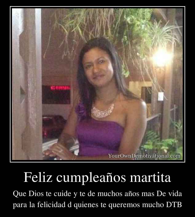 Feliz cumpleaños martita