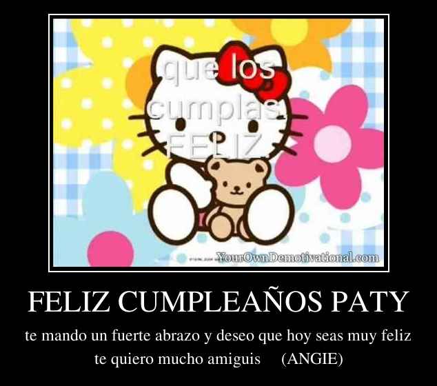 FELIZ CUMPLEAÑOS PATY