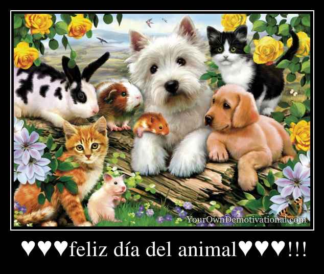 ♥♥♥feliz día del animal♥♥♥!!!