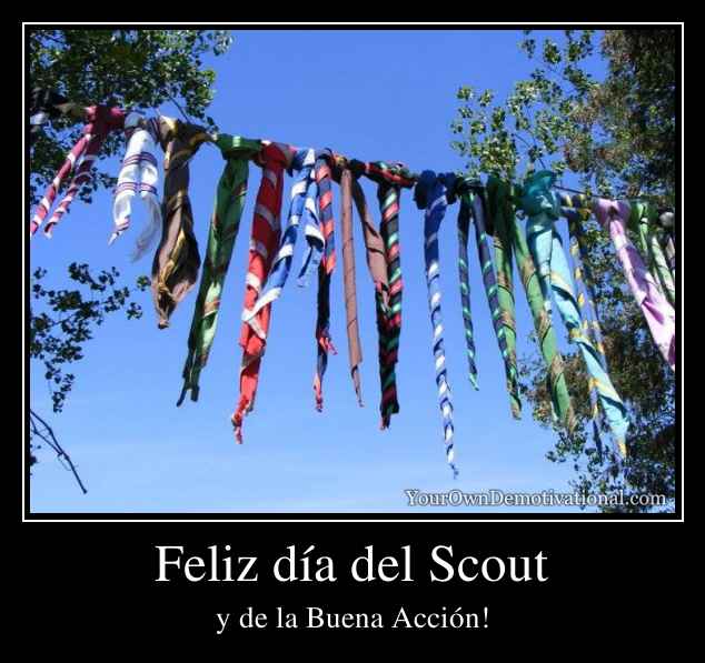 Feliz día del Scout