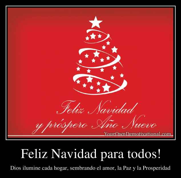 Feliz Navidad para todos!