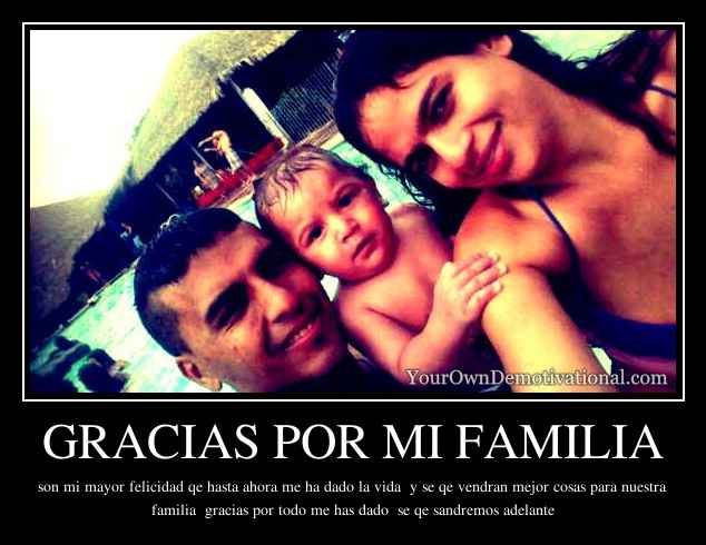 GRACIAS POR MI FAMILIA