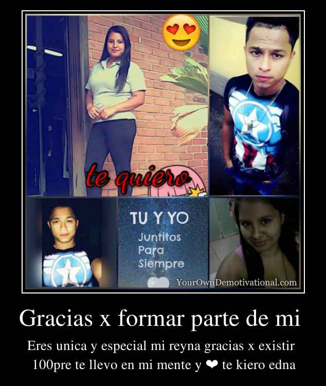 Gracias x formar parte de mi 