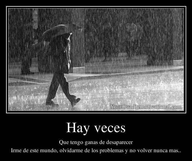 Hay veces