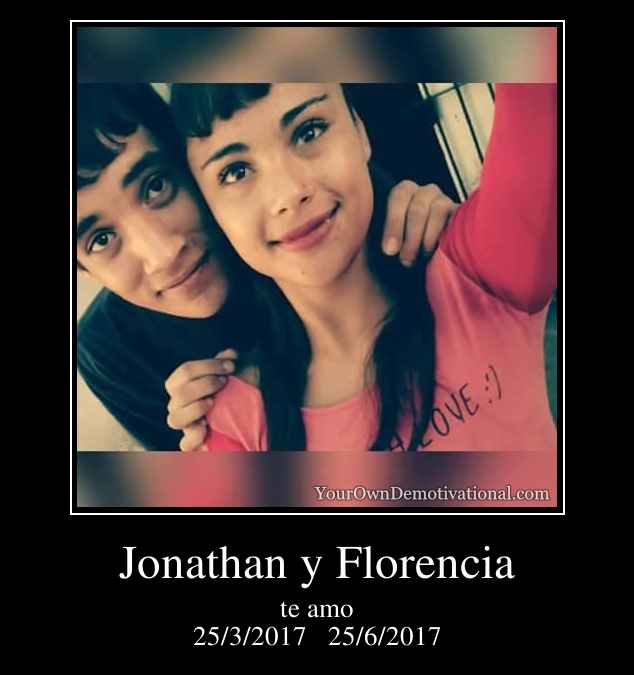 Jonathan y Florencia