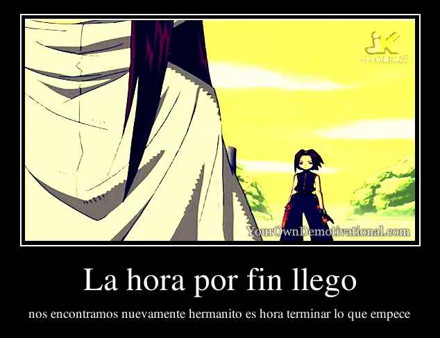 La hora por fin llego