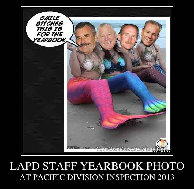 LAPD STAFF YEARBOOK PHOTO