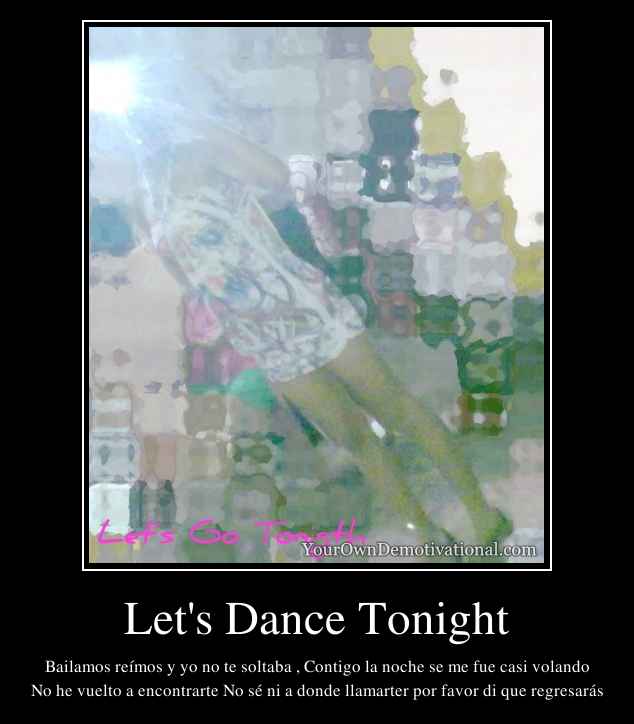 Let's Dance Tonight