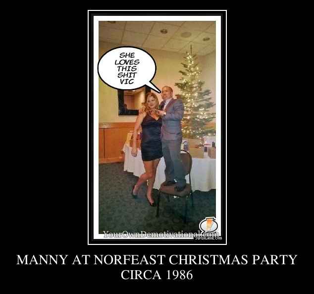 MANNY AT NORFEAST CHRISTMAS PARTY