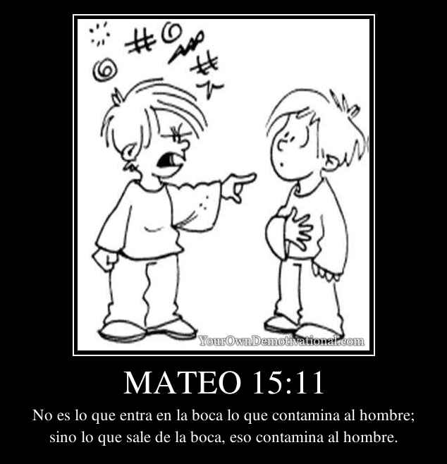 MATEO 15:11