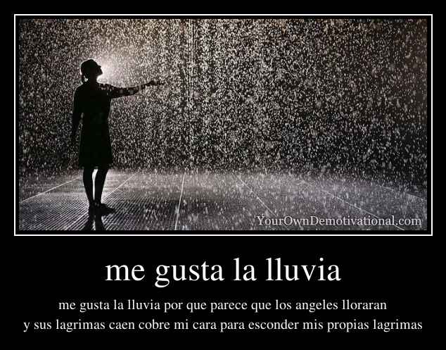 me gusta la lluvia