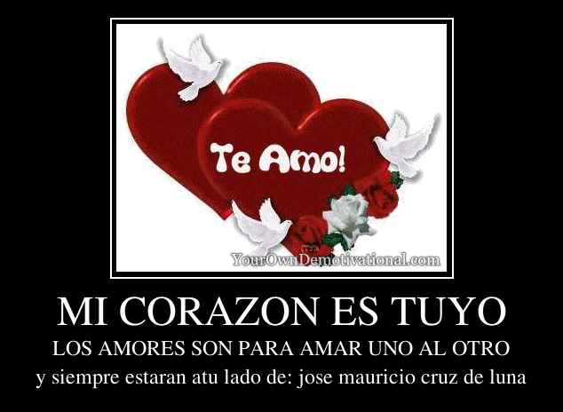 MI CORAZON ES TUYO