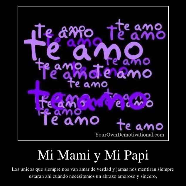 Mi Mami y Mi Papi