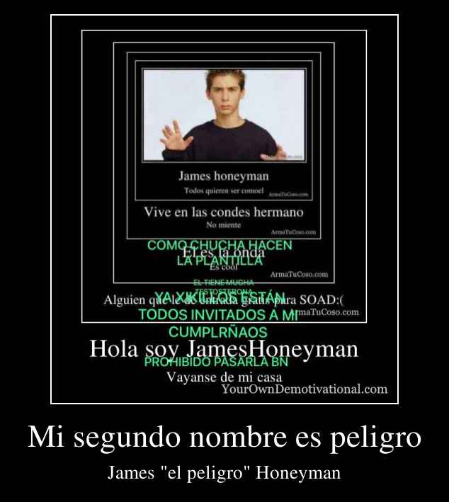 Mi segundo nombre es peligro