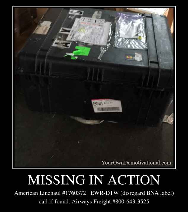 MISSING IN ACTION