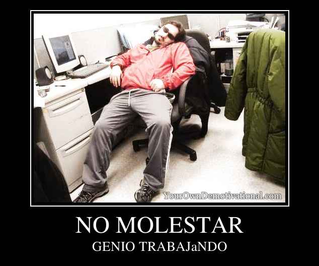 NO MOLESTAR