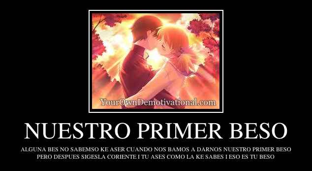 NUESTRO PRIMER BESO