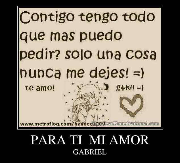 PARA TI  MI AMOR