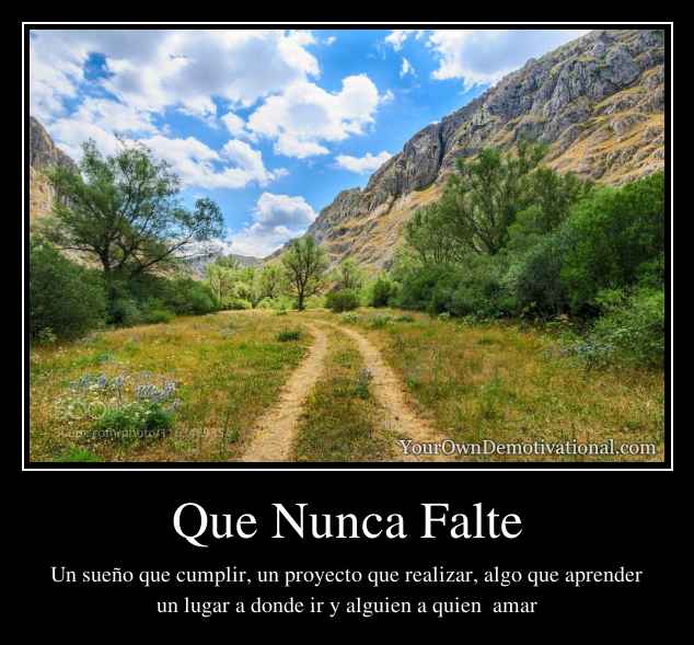 Que Nunca Falte
