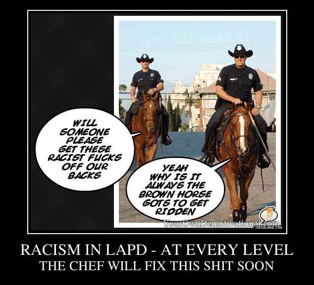 RACISM IN LAPD - AT EVERY LEVEL