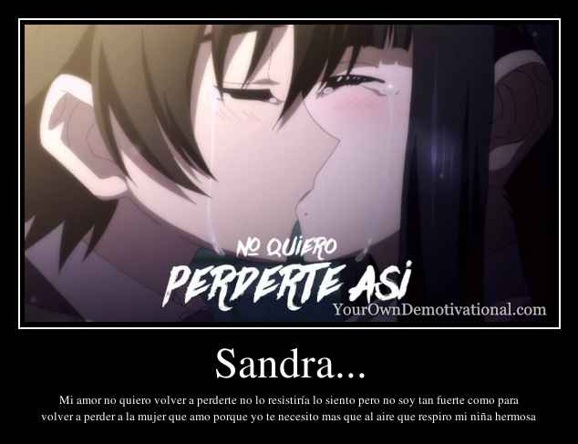 Sandra...