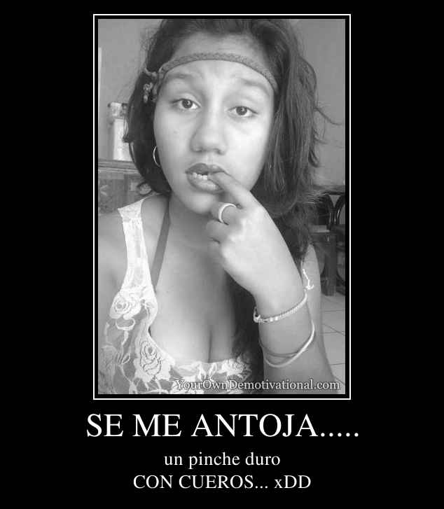 SE ME ANTOJA.....