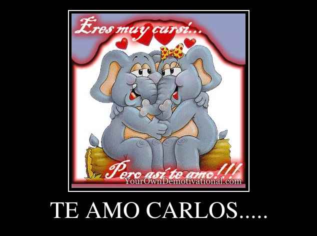 TE AMO CARLOS.....