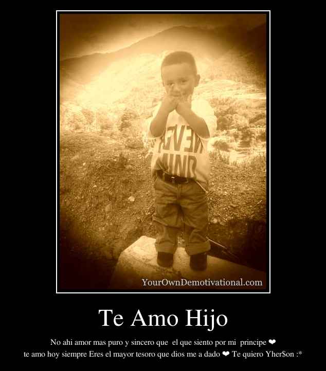 Te Amo Hijo