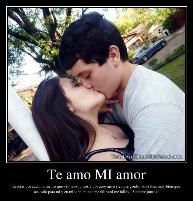 Te amo MI amor