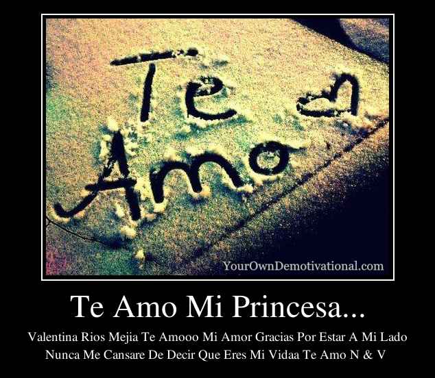 Te Amo Mi Princesa...