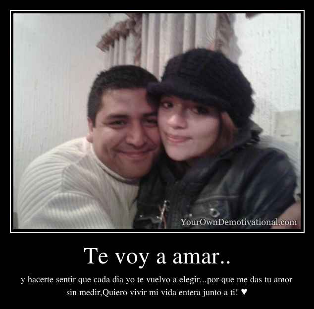 Te voy a amar..