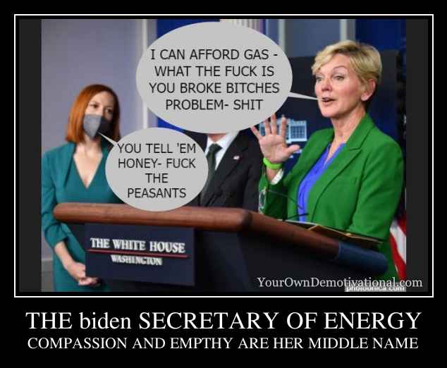 THE biden SECRETARY OF ENERGY