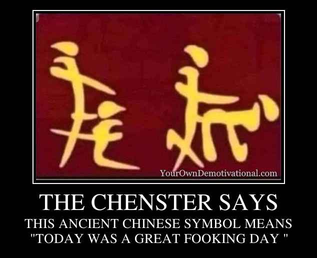 THE CHENSTER SAYS