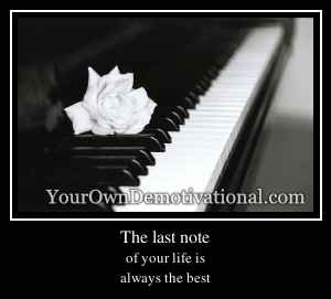 The last note