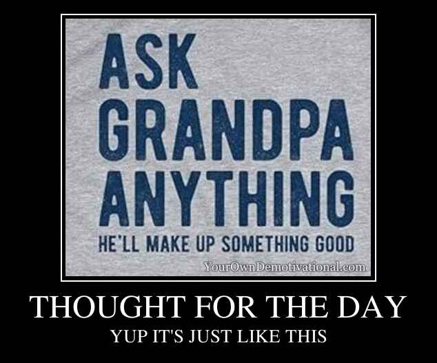 THOUGHT FOR THE DAY