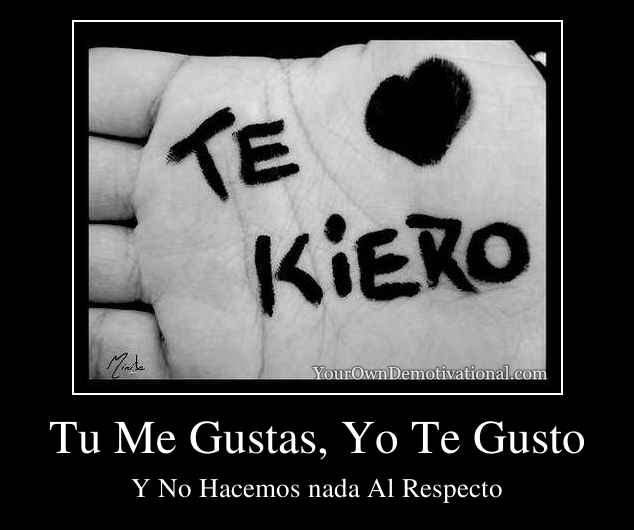 Tu Me Gustas, Yo Te Gusto