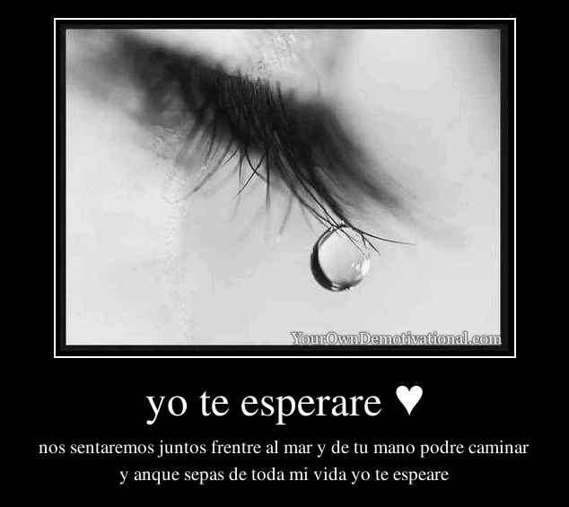 yo te esperare ♥